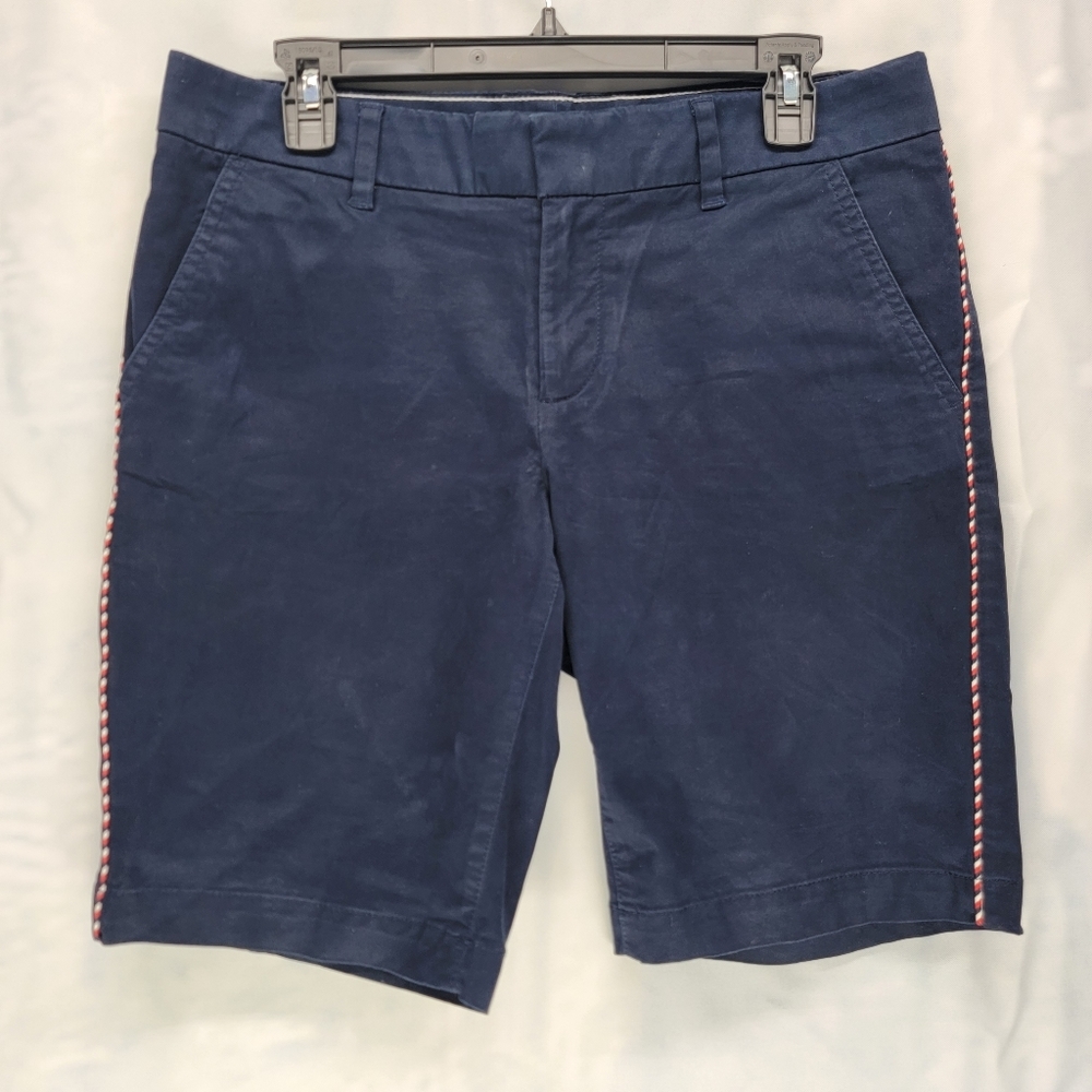 Tommy Hilfiger size 8 Blue Cotton Blend Bermuda Chino Shorts